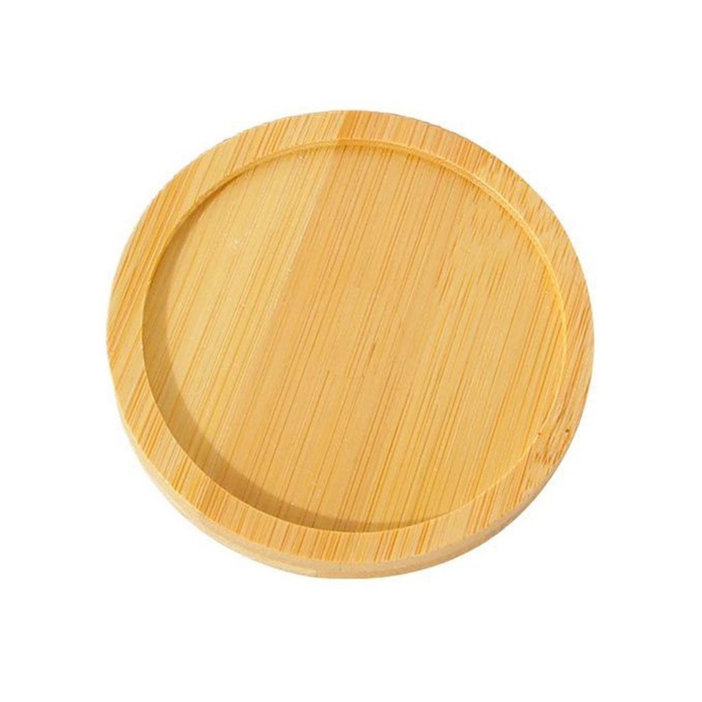 Wooden Bamboo Plant Saucer Drip Tray - Picture 3 of 14